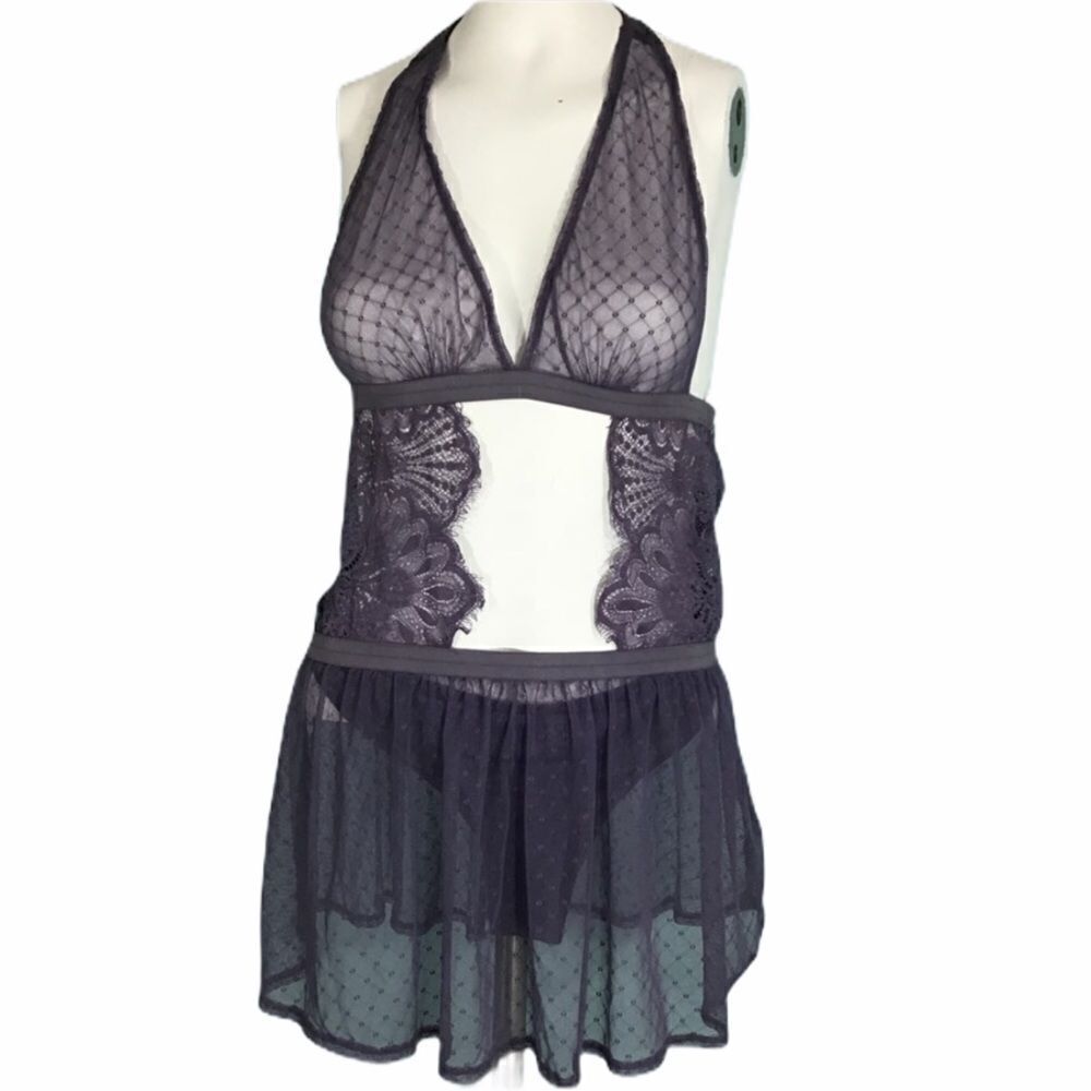 Lover + Friends Lace Halter Sleep Set Size S